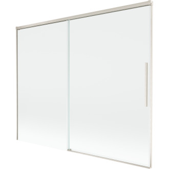 Mexen Rox 2dílná posuvná vanová zástěna 190 x 150 cm, průhledná, kartáčovaný nikl - 8C9-190-001-97-00