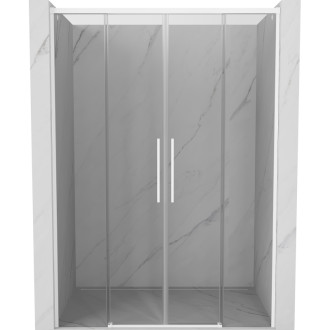 Posuvné sprchové dveře Mexen Rox 160 cm, průhledné, bílé - 8C2-160-002-20-00
