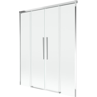 Mexen Rox 2-křídlá posuvná vanová zástěna 150 x 150 cm, průhledná, chrom - 8C9-150-002-01-00