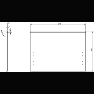 Koupelnová skříňka Mexen Orio 100 cm s umyvadlem Otis vlevo, 1S, 1D, matná šedá/matná bílá - 91A13-10047-3-BBFF62-W18L01