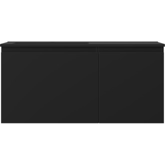 Mexen Orio szafka łazienkowa 100 cm z umywalką Otis lewą, 1S, 1D, czarna mat - 91A13-10047-3-BBFF71-W18L71