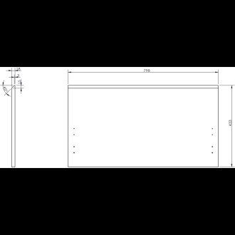 Mexen Orio szafka łazienkowa 120 cm z umywalką Otis lewą, 1S, 1D, biała połysk - 91A13-12047-3-BBFF00-W18L00