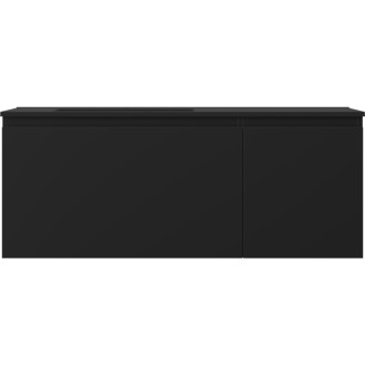 Mexen Orio szafka łazienkowa 120 cm z umywalką Otis lewą, 1S, 1D, czarna mat - 91A13-12047-3-BBFF71-W18L71