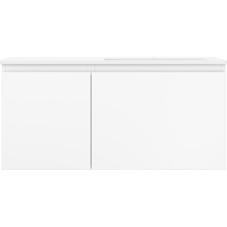 Koupelnová skříňka Mexen Orio 100 cm s umyvadlem Otis pravé, 1S, 1D, matná bílá - 91A13-10047-3-BBFF01-W18P01