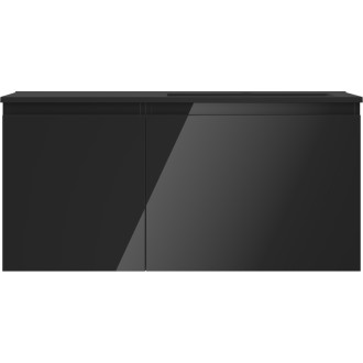 Mexen Orio szafka łazienkowa 100 cm z umywalką Otis prawą, 1S, 1D, czarna połysk/czarna mat - 91A13-10047-3-BBFF70-W18P71