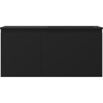 Mexen Orio szafka łazienkowa 100 cm z umywalką Otis prawą, 1S, 1D, czarna mat - 91A13-10047-3-BBFF71-W18P71