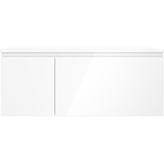 Koupelnová skříňka Mexen Orio 120 cm s umyvadlem Otis pravá, 1S, 1D, bílý lesk - 91A13-12047-3-BBFF00-W18P00