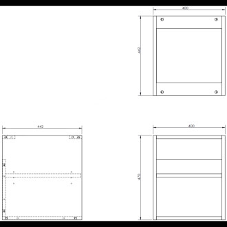 Koupelnová skříňka Mexen Orio 120 cm s umyvadlem Otis vpravo, 1S, 1D, matná bílá - 91A13-12047-3-BBFF01-W18P01