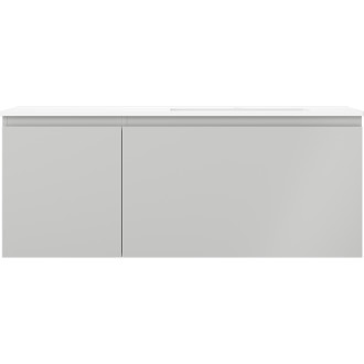 Koupelnová skříňka Mexen Orio 120 cm s umyvadlem Otis pravé, 1S, 1D, matná šedá/matná bílá - 91A13-12047-3-BBFF62-W18P01