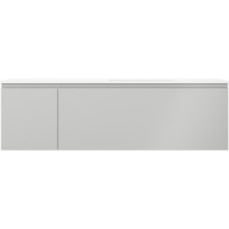Koupelnová skříňka Mexen Orio 160 cm s umyvadlem Otis pravé, 1S, 1D, matná šedá/matná bílá - 91A13-16047-3-BBFF62-W18P01