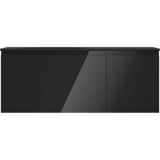 Mexen Orio szafka łazienkowa 120 cm z umywalką Vela lewą, 1S, 1D, czarna połysk/czarna mat - 91A13-12047-3-BBFF70-W23L71