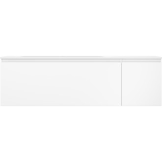 Mexen Orio koupelnová skříňka 160 cm s umyvadlem Vela vlevo, 1S, 1D, matná bílá - 91A13-16047-3-BBFF01-W23L01
