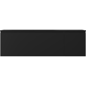Mexen Orio szafka łazienkowa 160 cm z umywalką Vela lewą, 1S, 1D, czarna mat - 91A13-16047-3-BBFF71-W23L71