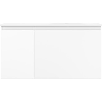 Koupelnová skříňka Mexen Orio 90 cm s umyvadlem Vela pravá, 1S, 1D, matná bílá - 91A13-09047-3-BBFF01-W23P01