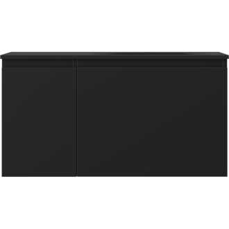 Mexen Orio szafka łazienkowa 90 cm z umywalką Vela prawą, 1S, 1D, czarna mat - 91A13-09047-3-BBFF71-W23P71