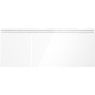 Koupelnová skříňka Mexen Orio 120 cm s umyvadlem Vela pravá, 1S, 1D, bílý lesk - 91A13-12047-3-BBFF00-W23P00