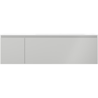 Koupelnová skříňka Mexen Orio 160 cm s umyvadlem Vela pravá, 1S, 1D, matná šedá/matná bílá - 91A13-16047-3-BBFF62-W23P01