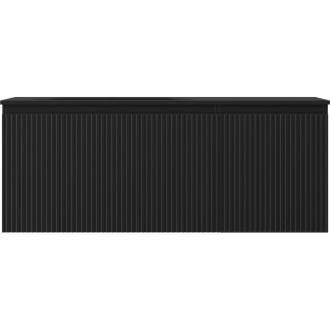 Mexen Rivel szafka łazienkowa 120 cm z umywalką Vela lewą, 1S, 1D, ryflowana, czarna mat - 91A23-12047-3-BBFF71-W23L71