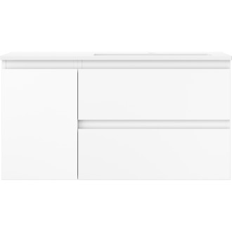 Koupelnová skříňka Mexen Orio 90 cm s umyvadlem Otis pravé, 2S, 1D, matná bílá - 91A13-09047-3-BBFFF01-W18P01