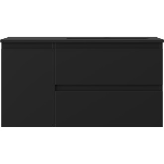 Mexen Orio szafka łazienkowa 90 cm z umywalką Otis prawą, 2S, 1D, czarna mat - 91A13-09047-3-BBFFF71-W18P71