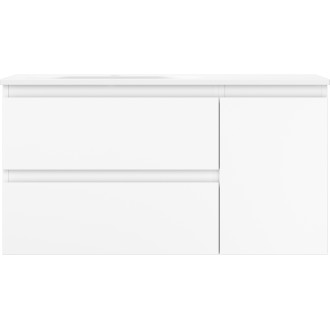 Mexen Orio koupelnová skříňka 90 cm s umyvadlem Vela levým, 2S, 1D, matná bílá - 91A13-09047-3-BBFFFF01-W23L01
