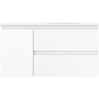 Koupelnová skříňka Mexen Orio 90 cm s umyvadlem Vela pravá, 2S, 1D, matná bílá - 91A13-09047-3-BBFFFF01-W23P01