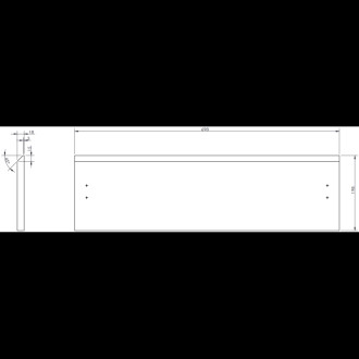 Mexen Rivel szafka łazienkowa 100 cm z umywalką Vela lewą, 2S, 1D, ryflowana, biała mat - 91A23-10047-3-BBFFF01-W23L01