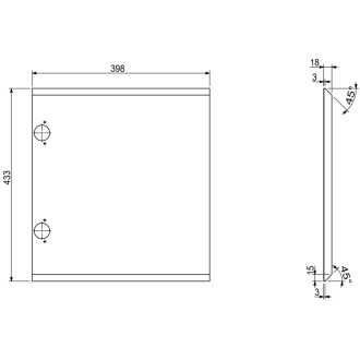 Mexen Rivel koupelnová skříňka 120 cm s umyvadlem Vela pravá, 2S, 1D, drážkovaná, matná bílá - 91A23-12047-3-BBFFF01-W23P01