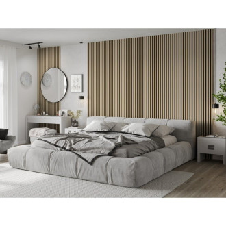 Akustické stěnové lamely Mexen Lam-F 275 x 30 cm, 8mm plsť, technická dýha, pískový dub - S105-275307-3015-001