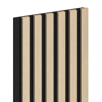 Akustické stěnové lamely Mexen Lam-F 275 x 30 cm, 8mm plsť, technická dýha, pískový dub - S105-275307-3015-001