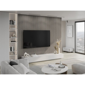 Nástěnné lamely Mexen Lam-B 275 x 30 cm, 4mm HDF deska, technická dýha, jasan dub - S100-275307-3015-005