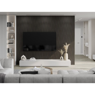 Nástěnné lamely Mexen Lam-B 275 x 30 cm, 4mm HDF deska, technická dýha, ořech stříbrný - S100-275307-3015-009