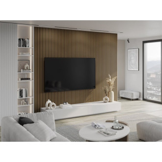 Nástěnné lamely Mexen Lam-B 275 x 30 cm, 4mm HDF deska, technická dýha, Golden Teak - S100-275307-3015-014