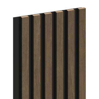 Nástěnné lamely Mexen Lam-B 275 x 30 cm, 4mm HDF deska, technická dýha, ořech Cocoa - S100-275307-3015-018