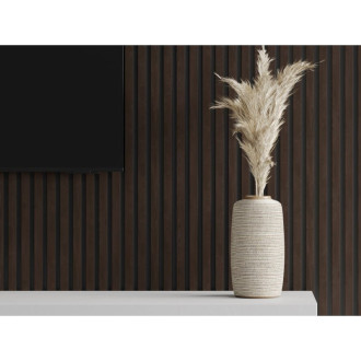 Nástěnné lamely Mexen Lam-B 275 x 30 cm, 4mm HDF deska, technická dýha, hnědý eben - S100-275307-3015-022