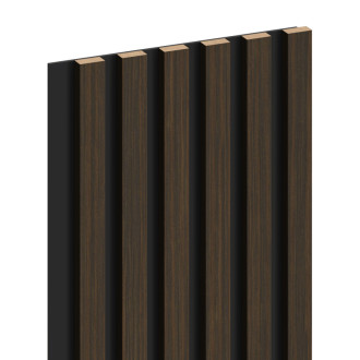 Nástěnné lamely Mexen Lam-B 275 x 30 cm, 4mm HDF deska, technická dýha, pálený ořech - S100-275307-3015-024