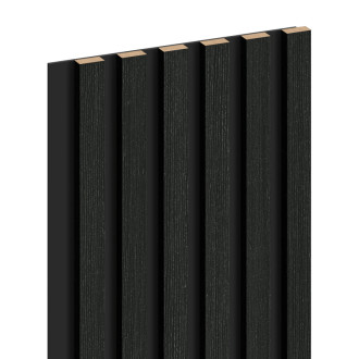 Nástěnné lamely Mexen Lam-B 275 x 30 cm, 4mm HDF deska, technická dýha, stříbrno-černý dub - S100-275307-3015-025