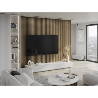 Akustické stěnové lamely Mexen Lam-F 275 x 30 cm, plsť 8 mm, technická dýha, dub Noble - S105-275307-3015-004