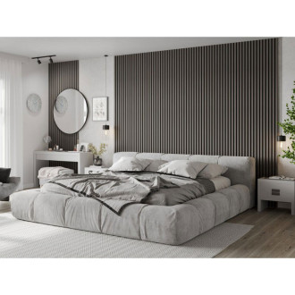 Akustické stěnové lamely Mexen Lam-F 275 x 30 cm, 8mm plsť, technická dýha, ocelový dub - S105-275307-3015-006