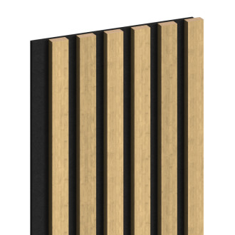 Akustické stěnové lamely Mexen Lam-F 275 x 30 cm, 8mm plsť, technická dýha, přírodní bambus - S105-275307-3015-011