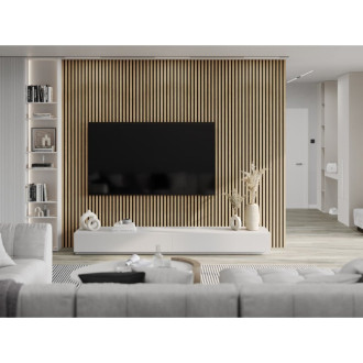 Akustické stěnové lamely Mexen Lam-F 275 x 30 cm, 8mm plsť, technická dýha, Classic Pine - S105-275307-3015-012