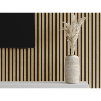 Akustické stěnové lamely Mexen Lam-F 275 x 30 cm, 8mm plsť, technická dýha, Classic Pine - S105-275307-3015-012