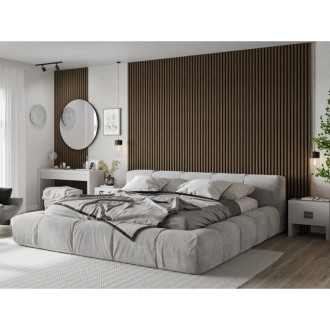 Akustické stěnové lamely Mexen Lam-F 275 x 30 cm, 8mm plsť, technická dýha, ořech Cocoa - S105-275307-3015-018