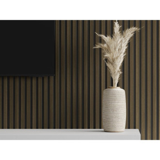 Akustické stěnové lamely Mexen Lam-F 275 x 30 cm, 8mm plsť, technická dýha, Royal Ebony - S105-275307-3015-020