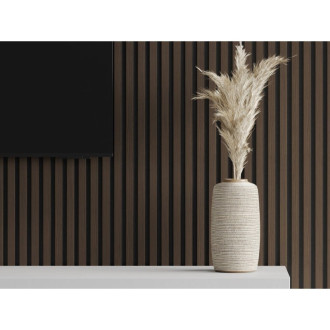 Akustické nástěnné lamely Mexen Lam-F 275 x 30 cm, 8mm plsť, technická dýha, ořech palisandr - S105-275307-3015-021