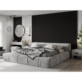 Akustické stěnové lamely Mexen Lam-F 275 x 30 cm, 8mm plsť, technická dýha, černý eben - S105-275307-3015-023