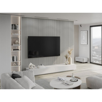 Nástěnné lamely Mexen Lam-B 275 x 31,5 cm, 4mm HDF deska, lesklá bílá - S100-275317-2812-054