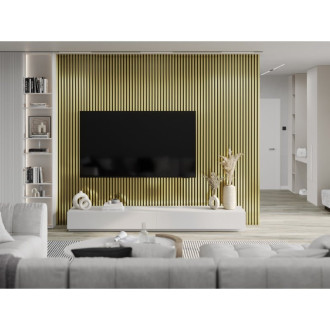 Nástěnné lamely Mexen Lam-B 275 x 31,5 cm, 4mm HDF deska, zlatá - S100-275317-2812-057