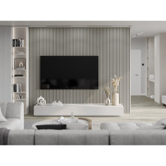 Nástěnné lamely Mexen Lam-B 275 x 31,5 cm, 4mm HDF deska, šedý len - S100-275317-2812-068