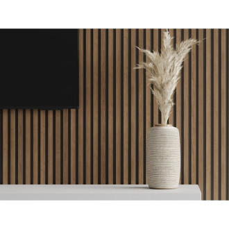 Nástěnné lamely Mexen Lam-B 275 x 31,5 cm, 4mm HDF deska, dub Mocca - S100-275317-2812-074